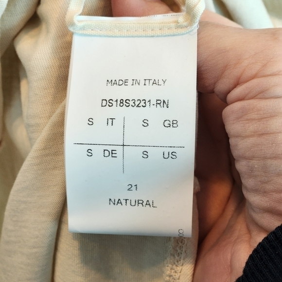 𝅺RICK Owens Drkshdw Swirl tshirt in Natural color size S BNWT - Picture 11 of 15